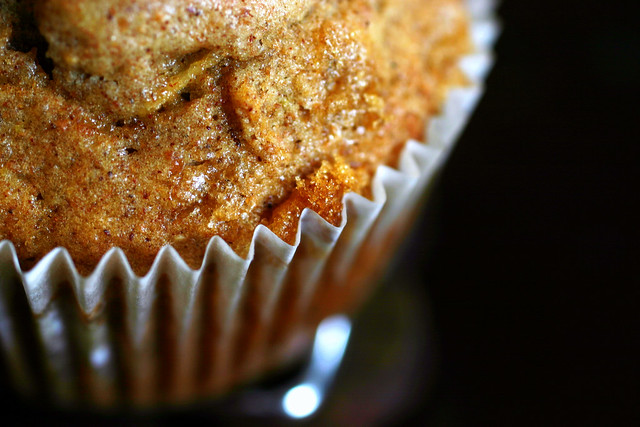 whole wheat apple muffin