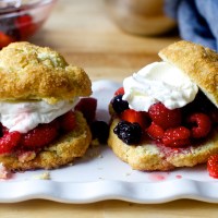 easy drop berry shortcakes