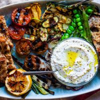 summer ricotta with grilled vegetables