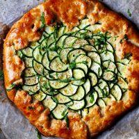 zucchini and ricotta galette